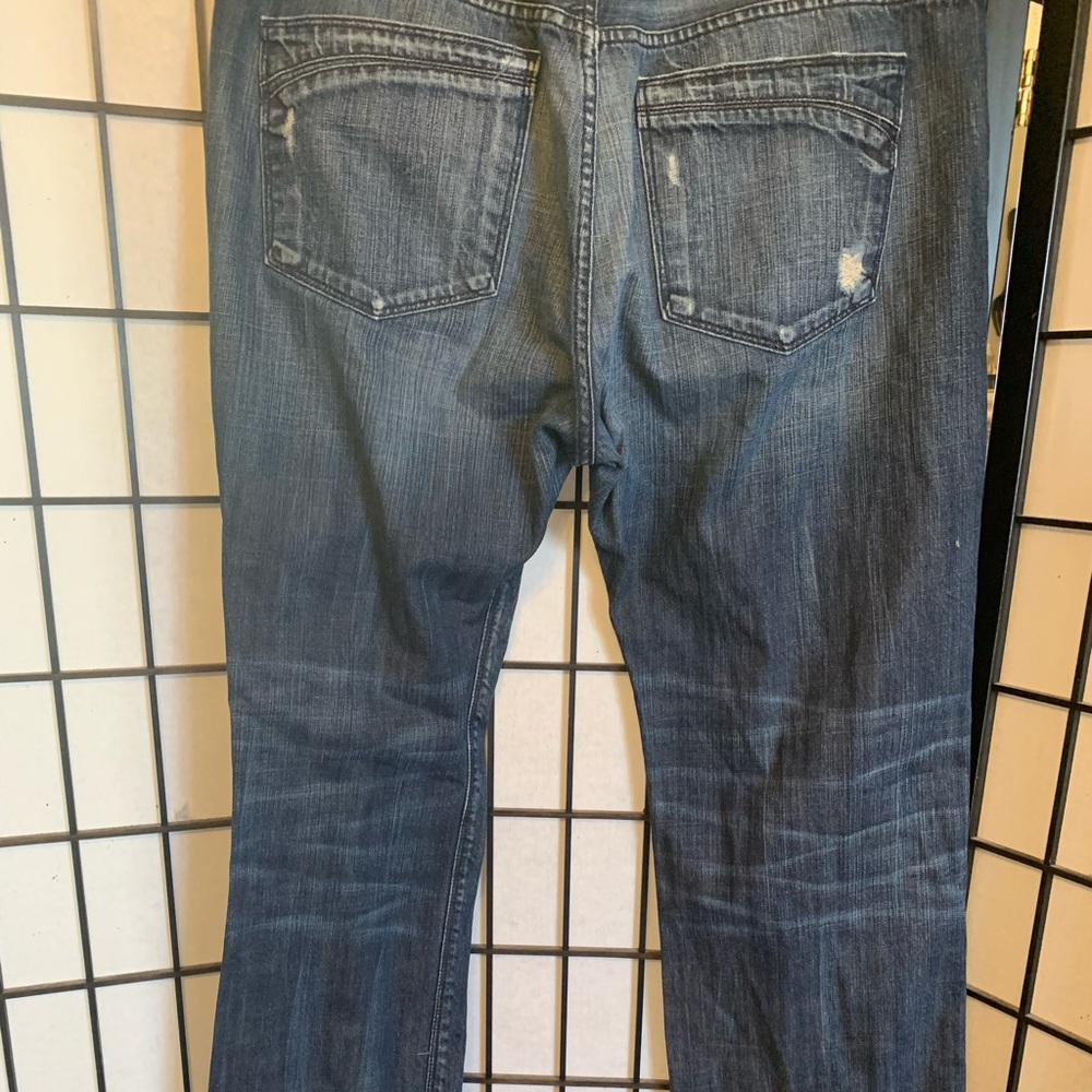EUC Postage Men's Distressed Blue Denim Jeans size 38 Waist - Picture 7 of 11